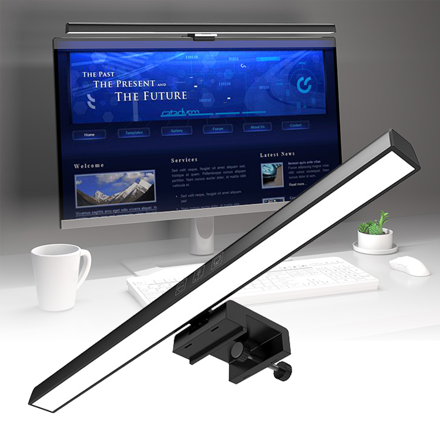 Desk Setup On Bed - Barre lumineuse de moniteur LED pour