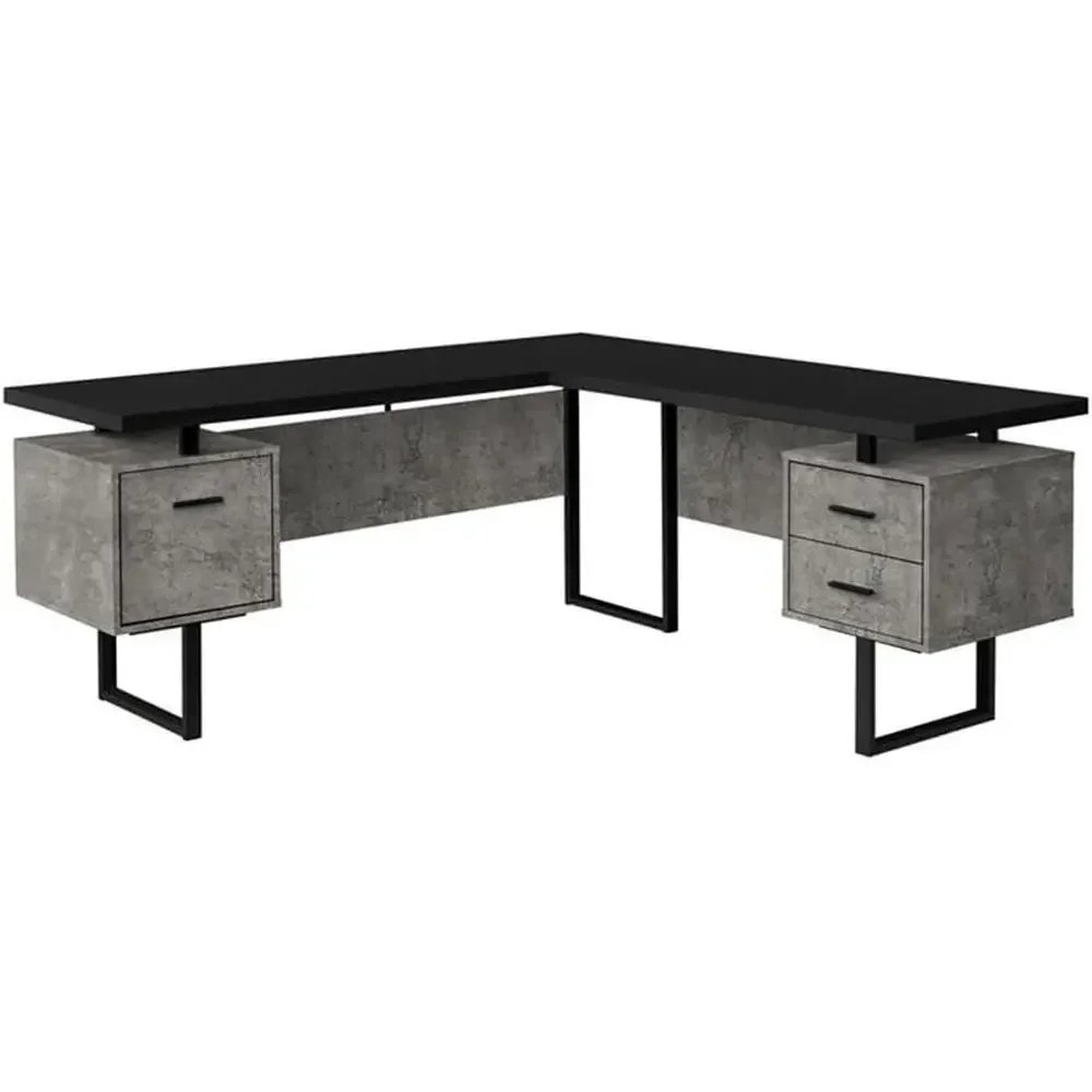 L Shaped Desk Setup - Bureau d'ordinateur en forme de L