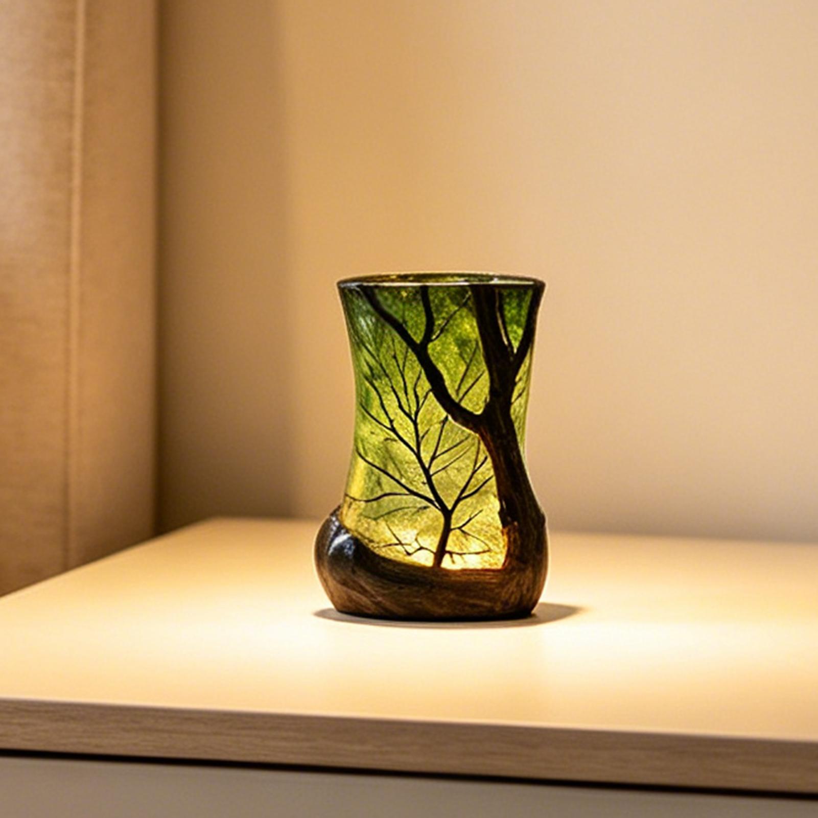 Desk Setup Decor - Lampe de chevet, veilleuse forêt, lumière