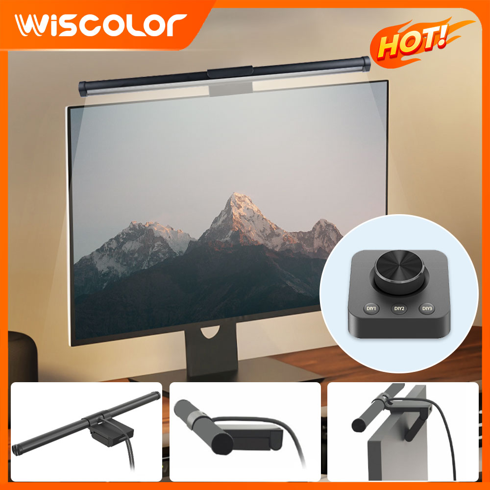 Desk Setup For Office - Barre lumineuse RGB pour moniteur, décoration,