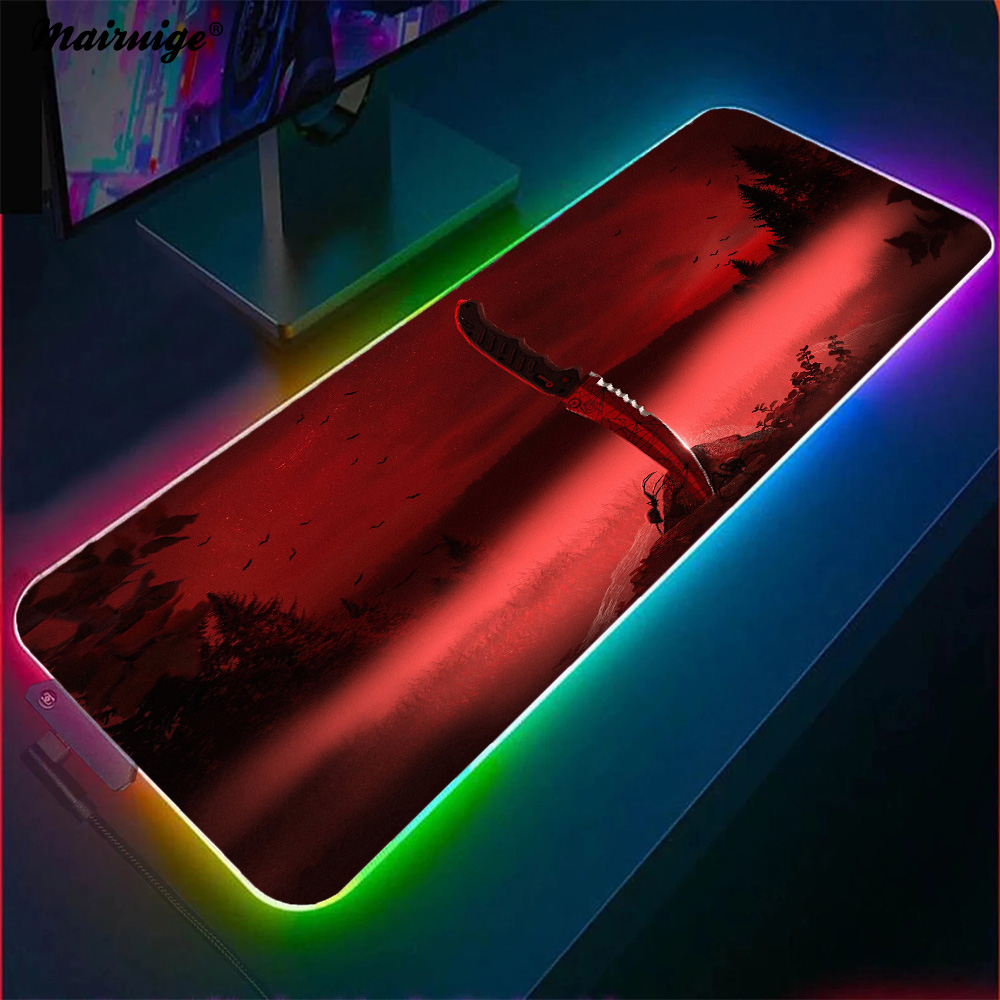 Desk Setup Gaming And Work - Tapis de souris en polymère de