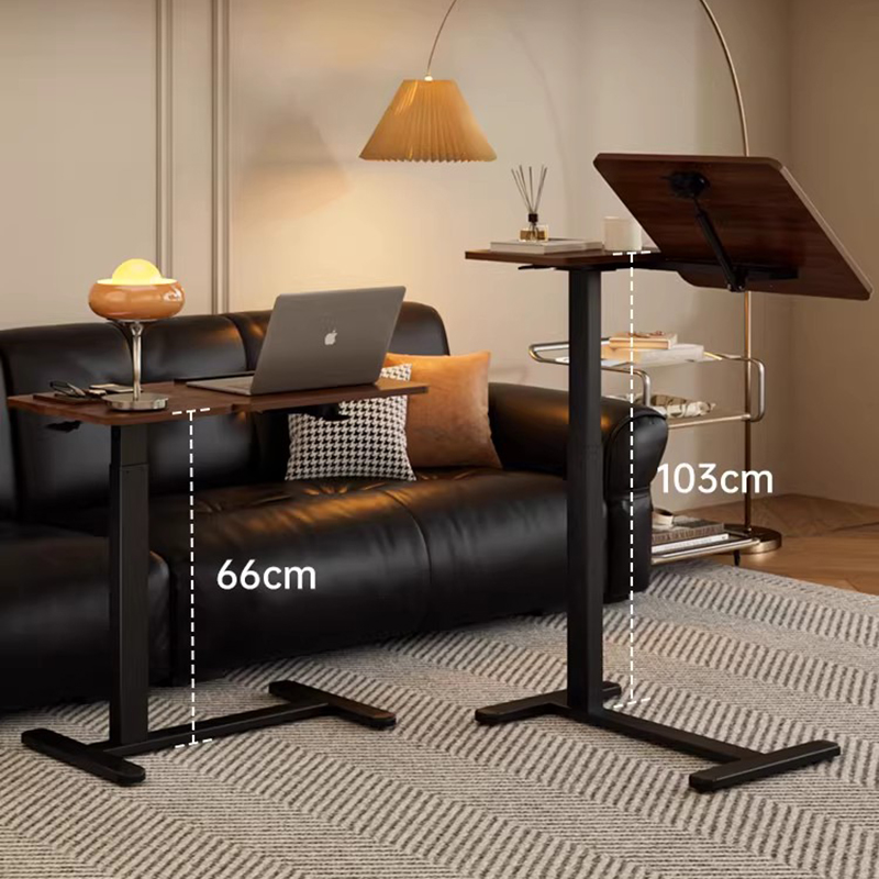L Shaped Desk Setup - Table d'ordinateur portable dans le lit,