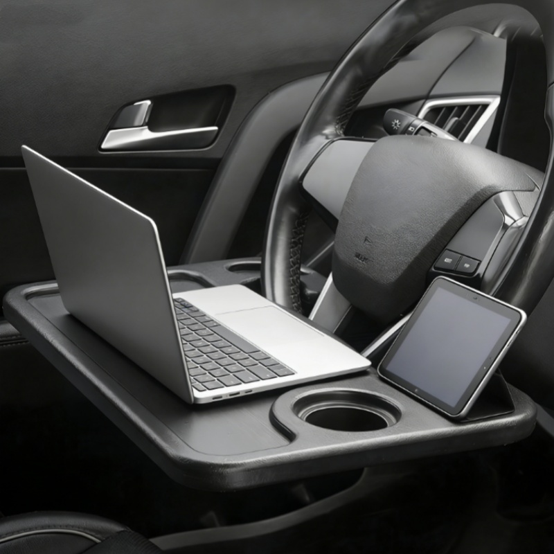 Desk Setup Laptop - Table de volant de voiture universelle,