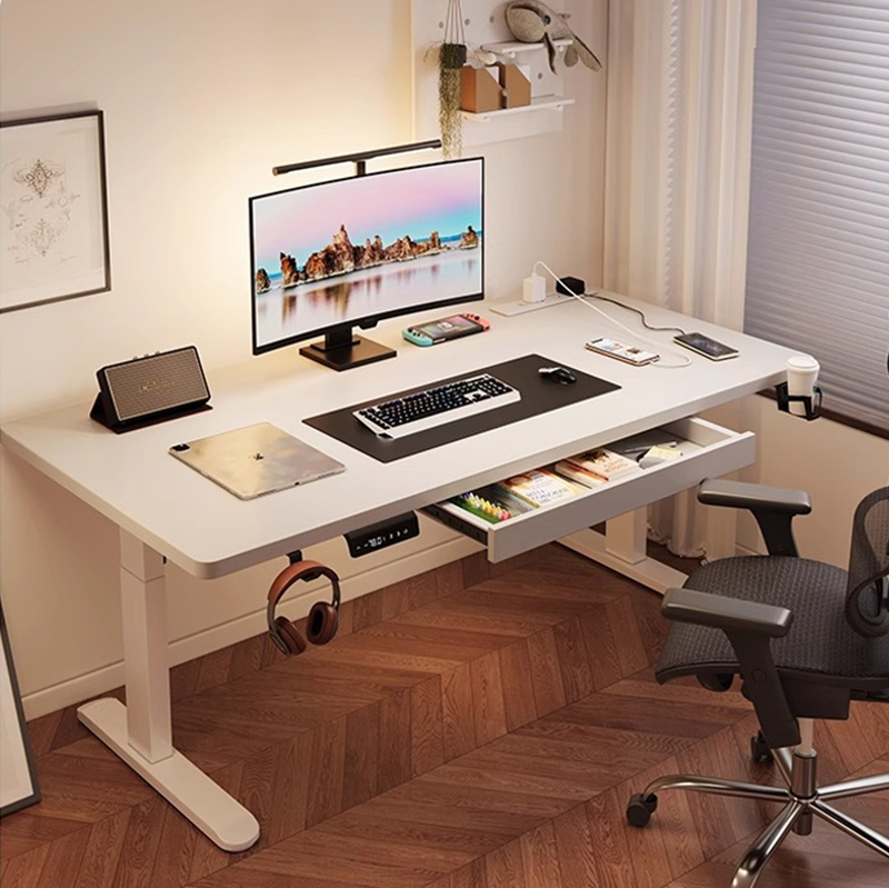 Desk Setup For Office - Bureau debout électrique moderne en fer
