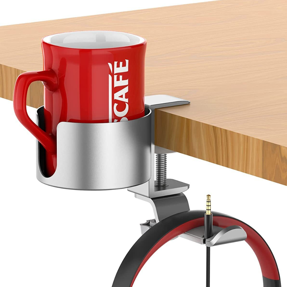 Desk Setup For Office - 360 ° Support de casque rotatif
