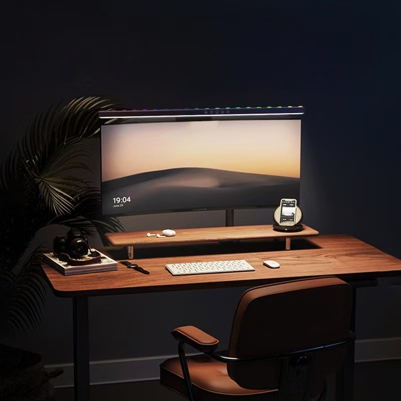 Desk Setup On Bed - Lampe de bureau suspendue à écran