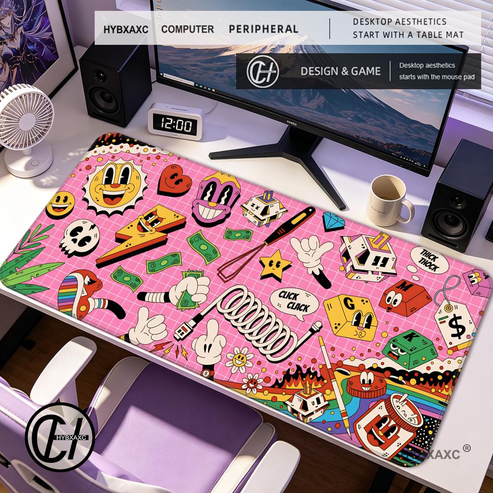 Desk Setup Diy - Tapis de Souris HYBXAXC Graffiti, Tapis