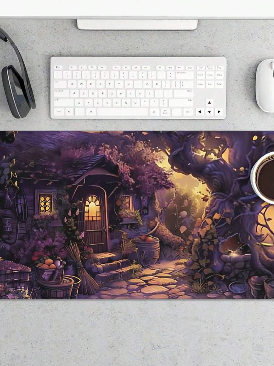 Desk Setup Gaming And Work - Grand tapis de souris de jeu