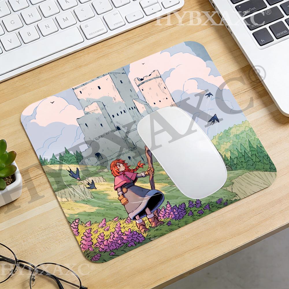 Desk Setup Gaming And Work - Tapis de Souris HYBXAXC Anime Castle