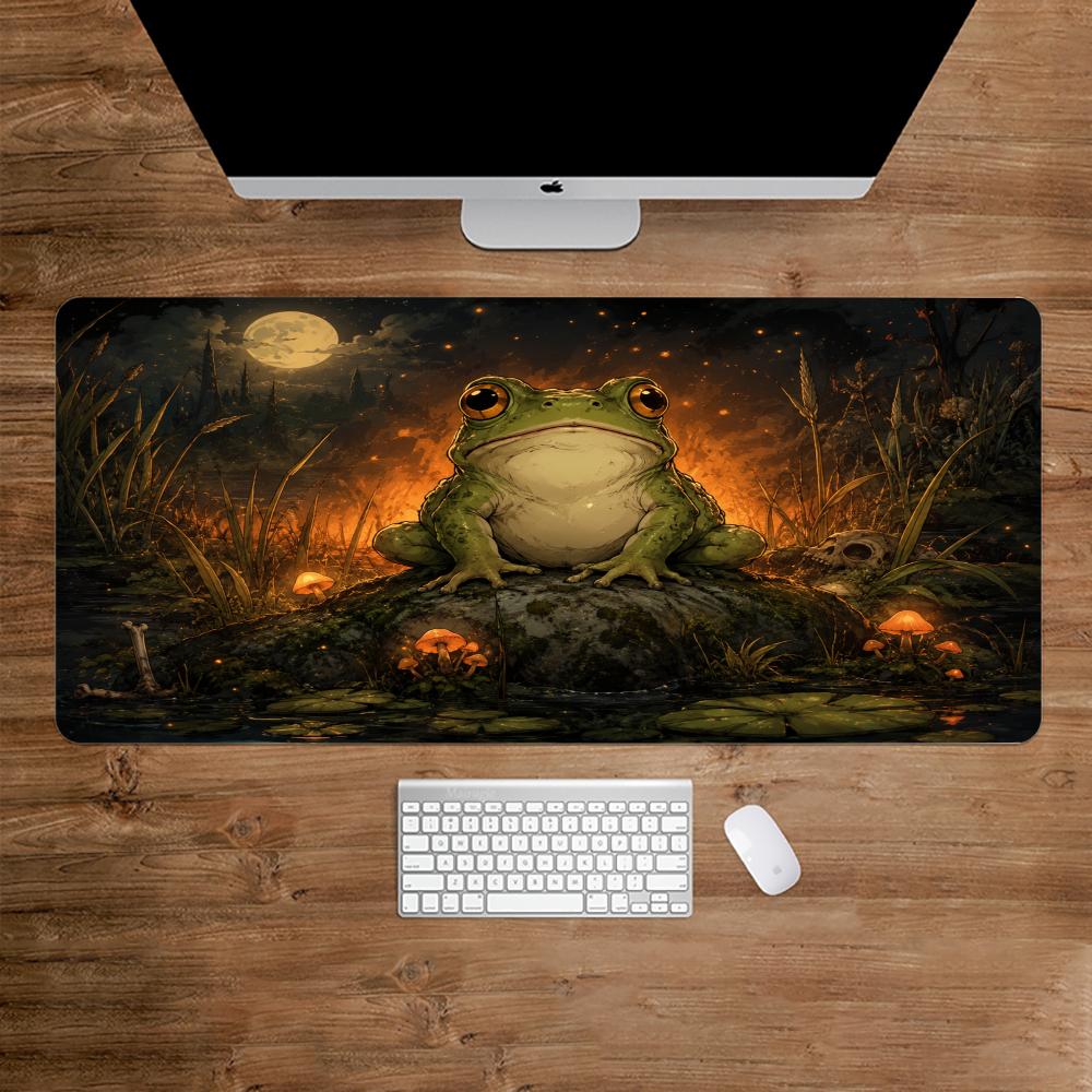 Desk Setup Gaming And Work - Tapis de souris Enchanted Frog, accessoires