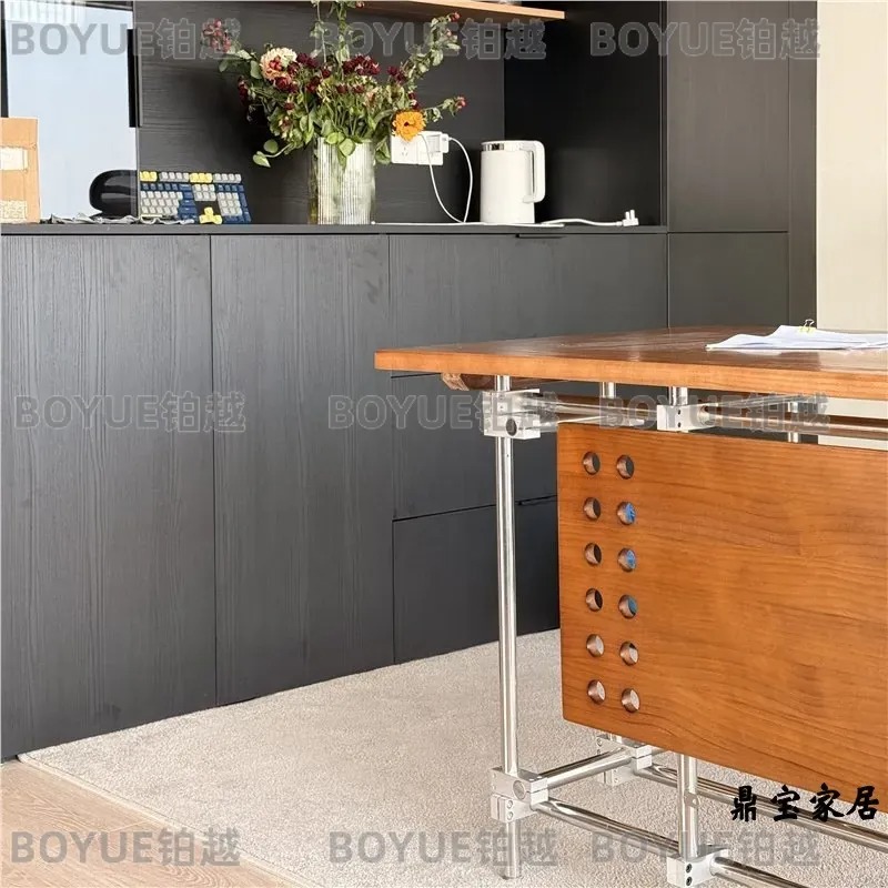 Bureau en bois massif Bauhaus, - L Shaped Desk Setup avis et prix
