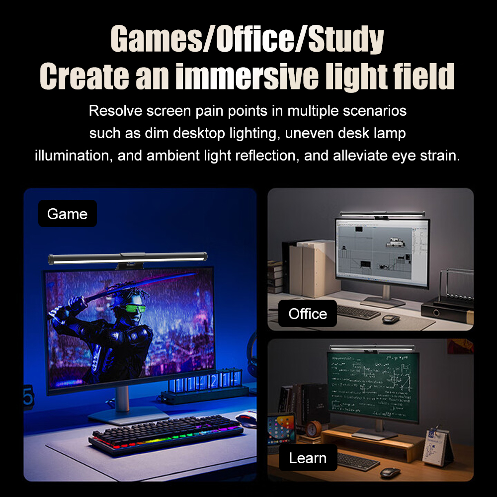 Barre lumineuse LED pour écran - Desk Setup On Bed avis et prix