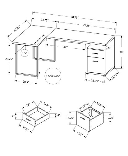Bureau d'ordinateur I 7257, bu - L Shaped Desk Setup avis et prix