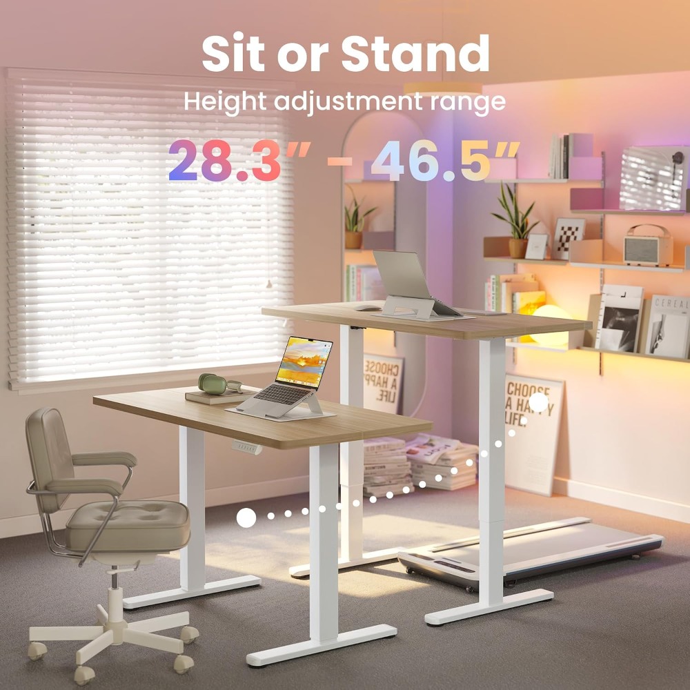 Petit bureau électrique réglab - L Shaped Desk Setup avis et prix
