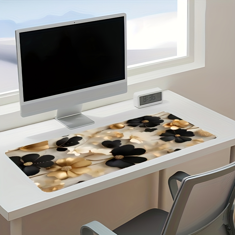 Grand tapis de bureau floral n - Desk Setup Gaming And Work avis et prix