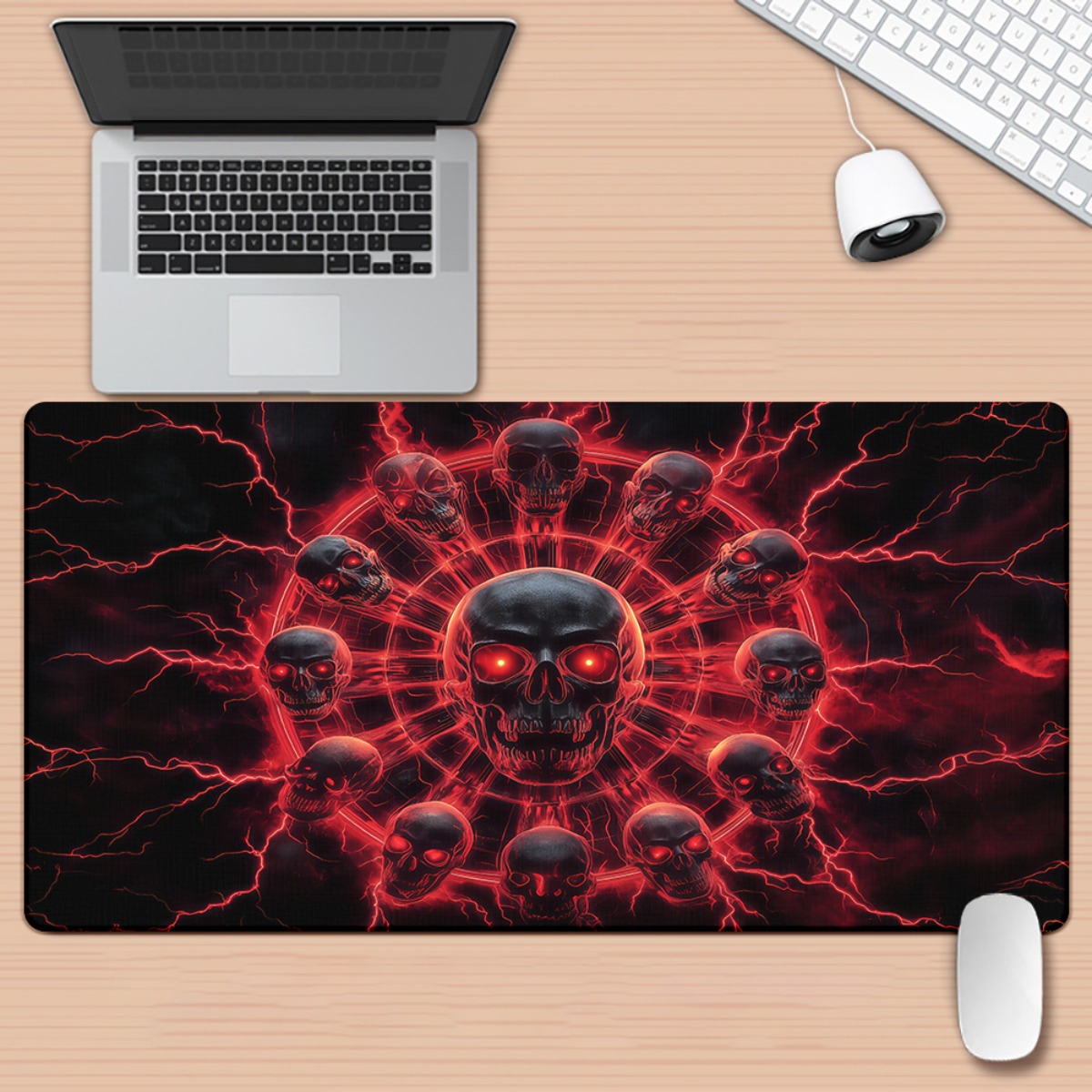 Tapis de bureau gaming Pentagr - Desk Setup Red avis et prix