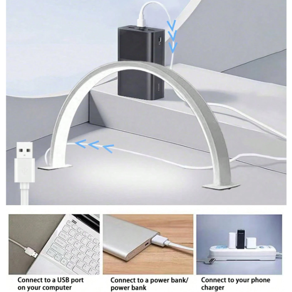 Lampe à ongles 40/66CM, lumièr - Desk Setup Lighting avis et prix