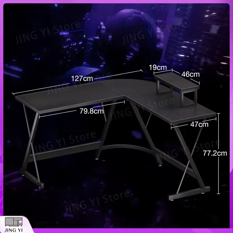 Bureau de jeu en forme de L av - L Shaped Desk Setup avis et prix