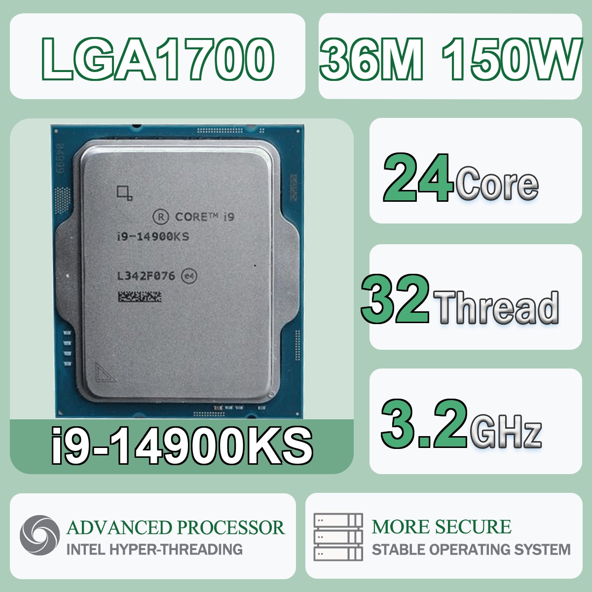 Intel Core i9-14900KS 24C/32T  - Intel Cpu Core I9 avis et prix