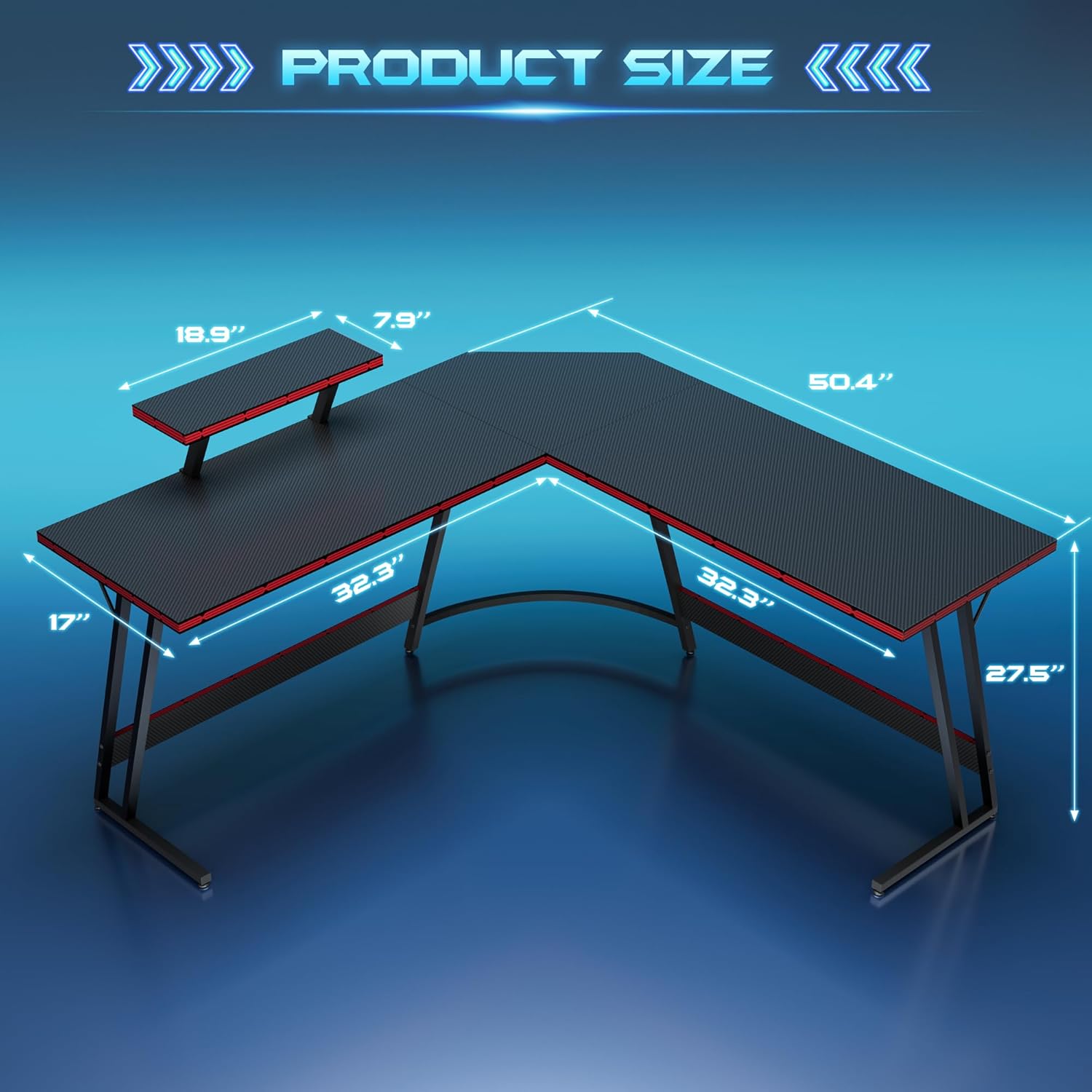 Bureau de jeu en forme de L ré - L Shaped Desk Setup avis et prix
