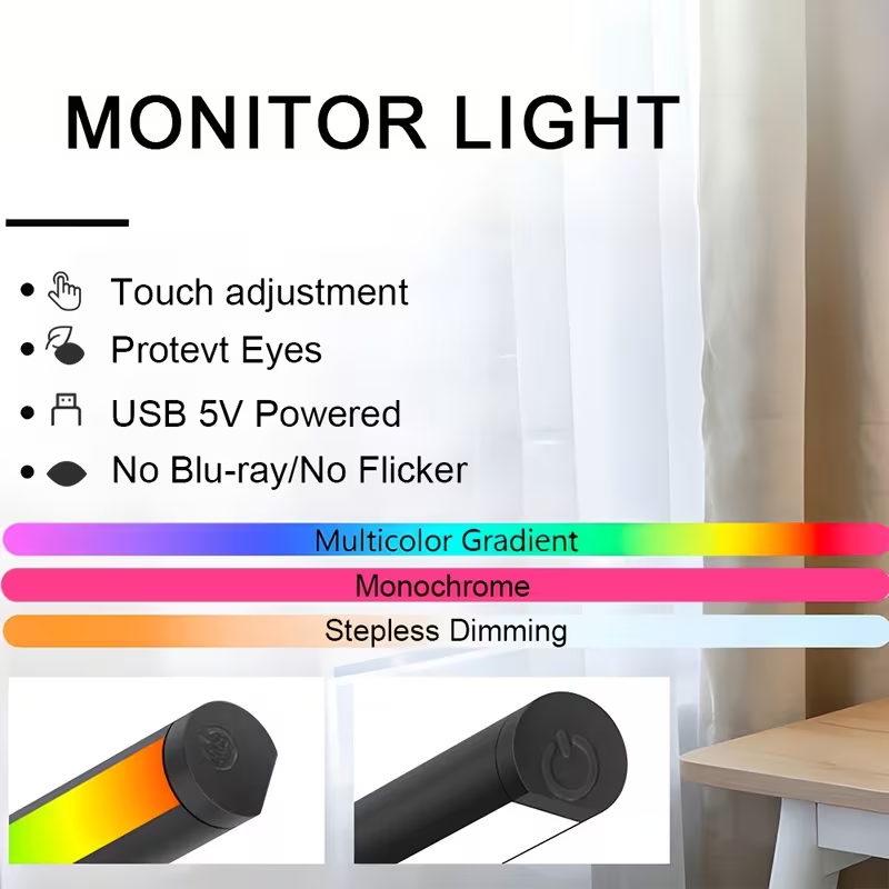 Barre lumineuse LED pour écran - Desk Setup Lighting avis et prix