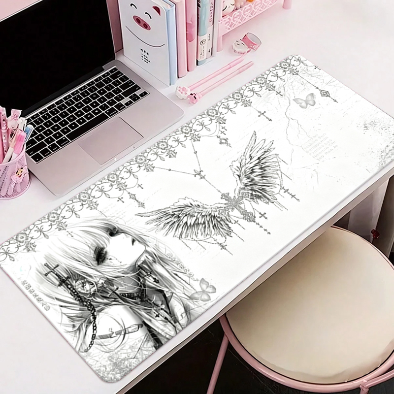 Tapis de souris en cuir noir e - Desk Setup Rug avis et prix
