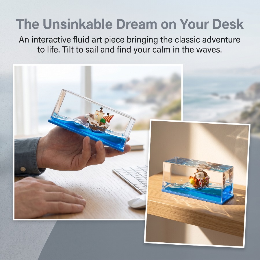 Bouteille flottante One Piece  - Desk Setup Anime avis et prix