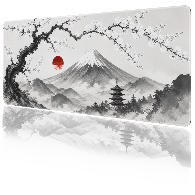 Tapis de souris Ink Mountain R - Desk Setup Red avis et prix