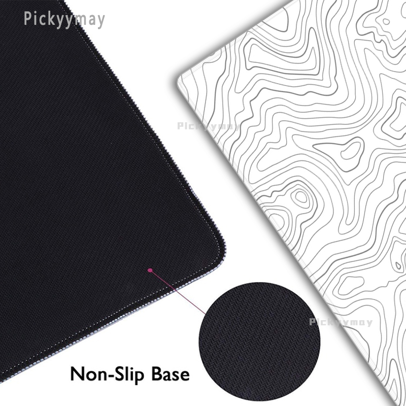 Grand tapis de souris noir et  - Desk Setup Anime avis et prix