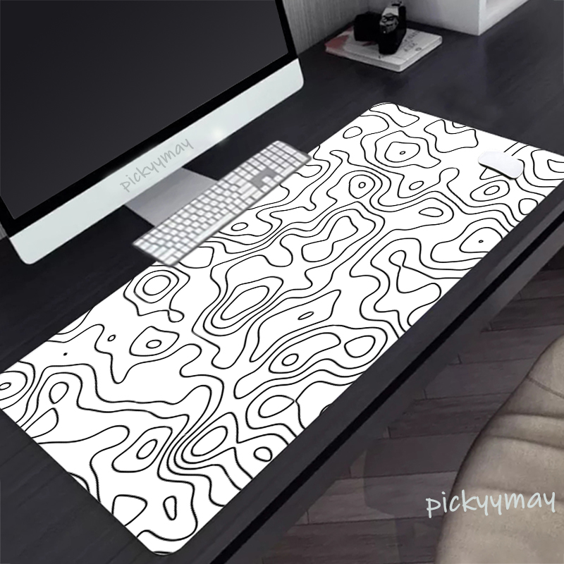 Grand tapis de souris noir et  - Desk Setup Anime avis et prix