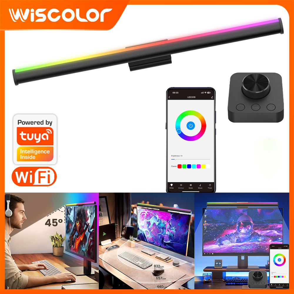 Barre lumineuse RGB pour monit - Desk Setup On Bed avis et prix