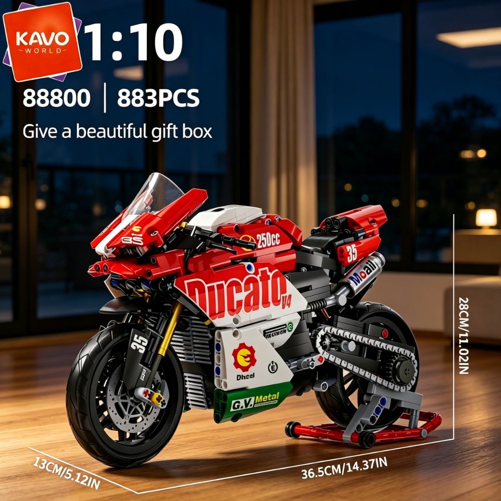 KAVOWORLD 883 pièces 1:10 Kit  - Desk Setup Red avis et prix