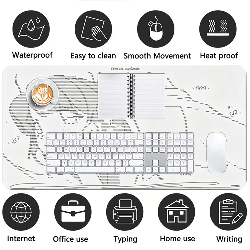 Tapis de souris en cuir, 1 piè - Desk Setup Rug avis et prix